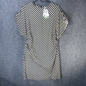 H M Dress Women Striped Large Sheath